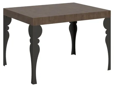 Immagine prodotto di Tavolo Allungabile 110-194x70x77 cm Paxon Noce e Antracite
