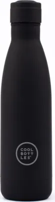 Produktbild von Cool Bottles Edelstahl-Thermoflasche Mono Dreischicht 500 ml - schwarz
