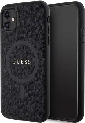 Obrázek produktu pro Guess Saffiano MagSafe - pouzdro pro iPhone 11 (černé)