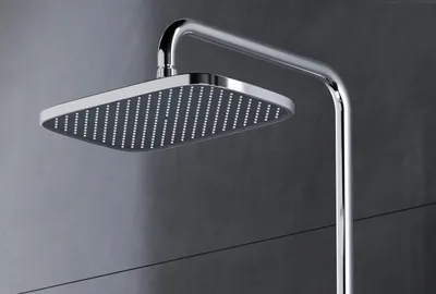 Obrázek produktu pro Dešťová sprchová hlavice D2201E - 30 x 21 x 4 cm - proti vodnímu kameni - možnost volby barvy, barva:chrom / černá matná