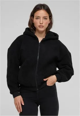 Obrázek produktu pro Dámská mikina na zip Urban Classics Ladies Oversized Sherpa Zip Hoody black - 5XL