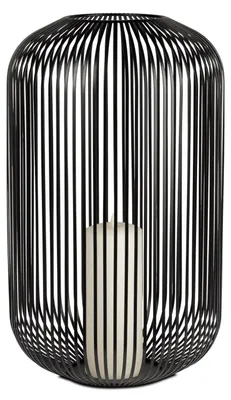 Produktbild von Windlicht Wili Stäbe in Kugelform H. 55cm schwarz aus Metall Formano