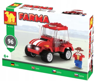 Produktbild von Dromader 28301 Farma Traktor Konstruktionsbausteine 93 Teile