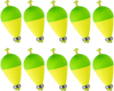 Obrázek produktu pro Hengeldobbers – Sada montážních prvků pro navijáky – Rybolov candátů – Rychle reagující plovoucí návnada – 10 kusů – Fluorescenční