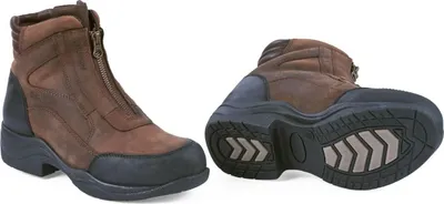 Image de BUSSE Chaussure d'équitation et d'écurie Zip It imperméable Chaussure d'extérieur marron 39