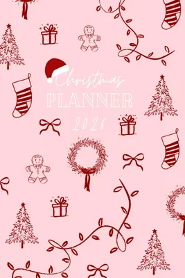 Productafbeelding van Christmas December Festive Planner 2026. Ultimate planner organiser diary for presents - Cards - December - Events - Meals - Drinks