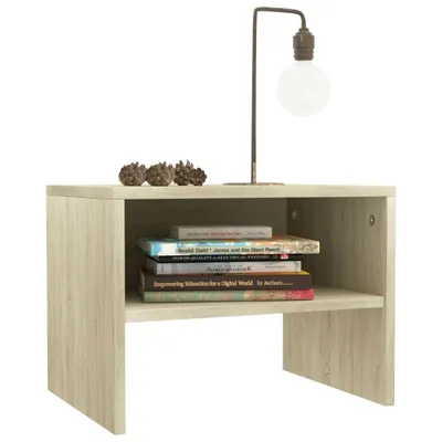Produktbild von " "2er Set Nachttisch Modernes - Nightstand/Nachtschrank für Schlafzimmer - Sonoma-Eiche 40x30x30 cm Holzwerkstoff NeuMöbel 5223732