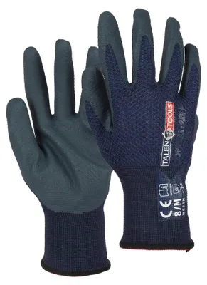 Productafbeelding van Werkhandschoenen comfort gerecycled donkerblauw maat L TalenTools