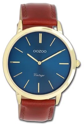Produktbild von Oozoo Vintage Series Damen Herrenuhr Quarzuhr mit Lederarmband braun D3UOC20388