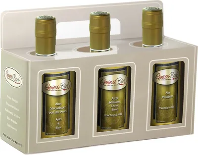 Produktbild von Geschenkbox 3 edle Obstbrände Streuobst Alter Williams Alte Mirabelle 0,5L Schnaps Obstler 40%