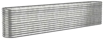 Productafbeelding van vidaXL Verhoogde plantenbak, verzinkt staal, 332x40x68 cm, zilverkleurig