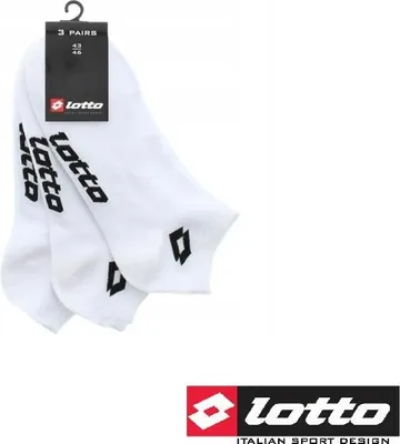 Produktbild von Lotto Trainer Socken Größe 43-46 weiß 3 Paar