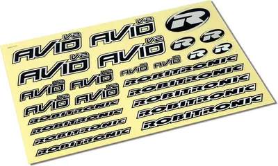 Produktbild von Robitronic Avid v2 Aufklebersatz