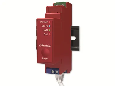 Productafbeelding van Shelly Pro 1PM, elektrisch relais, roze, model 1