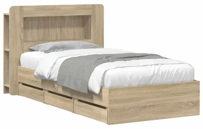 Immagine prodotto di Telaio del letto con storage Rovere Sonoma 75 x 190 cm
