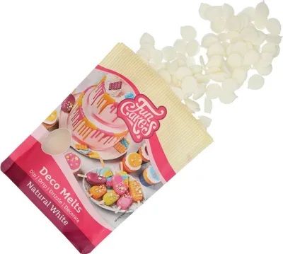 Produktbild von Funcakes Deco Melts - Natürliches Weiß 250g