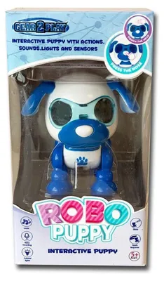Image de Gear2play chien interactif 9Robo Puppy,5 cm bleu