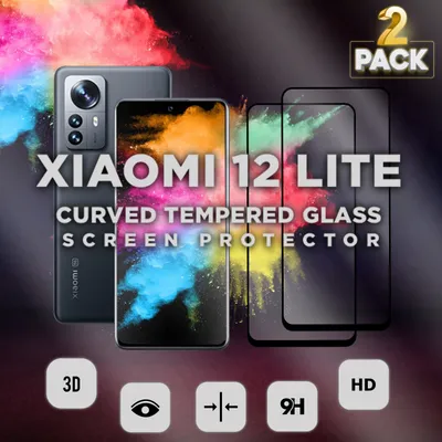 Zdjęcie produktu dla 2-pak Xiaomi 12 LITE - Szkło hartowane 9H - Wysokiej jakości osłona ekranu 3D