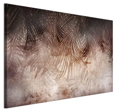 Produktbild von LUMASOUL Wandbilder Wohnzimmer Leinwandbild Blätter 15 90x60 cm1-teiliges Bild für Schlafzimmer Flur Büro und Küche modernes Foto-Motiv