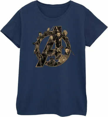 Produktbild von Avengers Infinity War - T-Shirt für Damen BI2162 (L) (Marineblau)