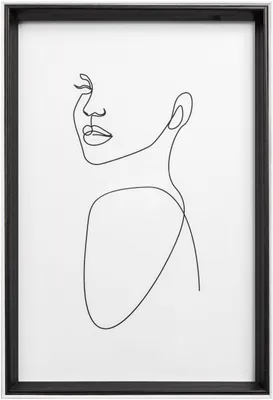 Produktbild von Holzrahmen Walther Silhouette 20x30 cm schwarz MDF Profil Klarglas
