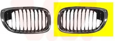 Produktbild von VAN WEZEL 0653517 Kühlergrill Frontgrill für BMW 3 Coupe (E46) Links Chrom