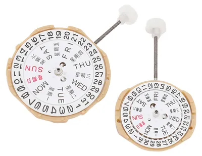 Image de 2 pièces SP28 SP25 Mouvement à quartz double calendrier Mouvement double calendrier haute précision pour réparation ou remplacement