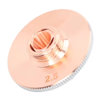 Produktbild von Laserschneiden Düse 2 Schicht Faser Kupfer Schweißen CNC Maschine Industrieteile Zubehör (Loch Dia 2.5mm)