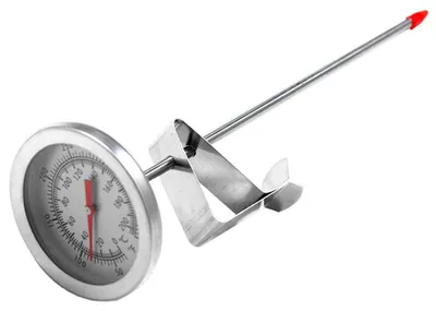 Frittierthermometer aus Edelstahl, 20 cm Sonde, 50-550 °F