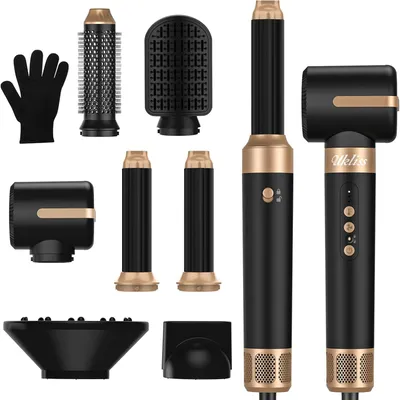Produktbild von Airstyler, 1400w Ionen Föhn mit Diffusor, 110000 U/Min Professioneller Hairstyler Warmluftbürste, Air Lockenstab, Haartrockner, zum Trocknen, Locken