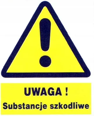 Zdjęcie produktu dla ZOO-3 - UWAGA ! Substancje szkodliwe ZNAK TABLICA