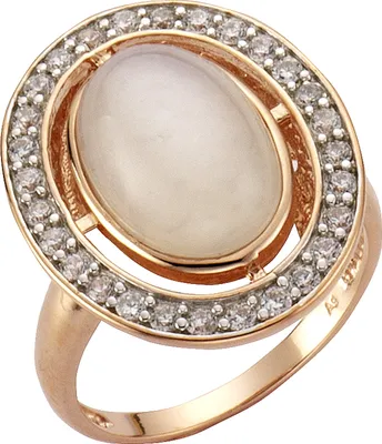 Produktbild von Zeeme Gemstones Ring 925/- Sterling Silber rot 058 (18,5) Mondstein weiß 360271732-1