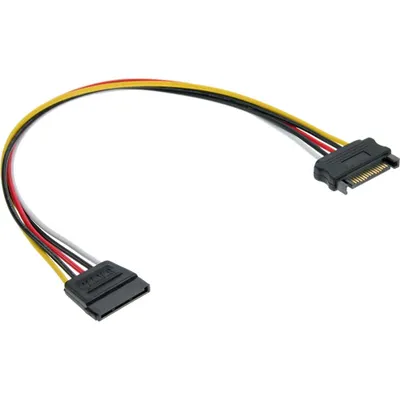 Produktbild von InLine Strom Verlängerung intern, SATA Stecker / Buchse, 1m, 1 m, Männlich/Weiblich, Mehrfarbig, 46 g, 100 mm, 140 mm