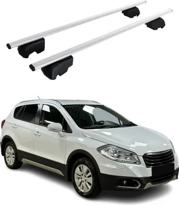 Image de Barres de toit Transversales pour Suzuki SX4 S-Cross 2013-2021 ABE Fer Gris