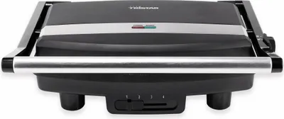 Produktbild von Tristar GR-2856 Kontaktgrill, Schwarz, Edelstahl, Acrylnitril-Butadien-Styrol (ABS), Bakelit, Rechteckig, 280 x 190 mm, 1 m, 1500 W