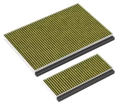 Two air filters are shown on a white background.