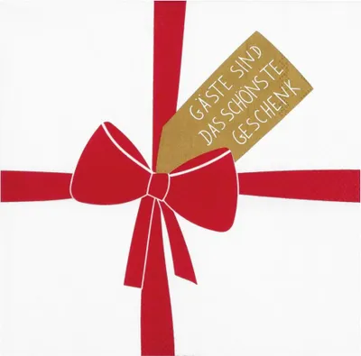 Produktbild von Serviette "Gäste sind das schönste Geschenk"