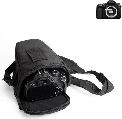 Produktbild von K-S-Trade Kameratasche Fototasche Schultertasche Umhängetasche kompatibel mit Canon EOS 90D Colt  für Systemkameras Schutzhülle bag Zubehörtasche