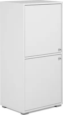Image de Aktenschrank >Fyn< in weiß - 46x96,5x33,5cm (BxHxT)