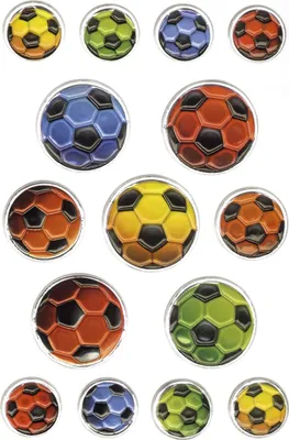 Immagine prodotto di HERMA Sticker MAGIC "Bunte Fuáb„lle", gepr„gt