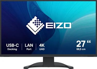 Produktbild von EIZO FlexScan EV2740X-BK, 68,6 cm (27"), 3840 x 2160 Pixel, 4K Ultra HD, LCD, 5 ms, Schwarz
