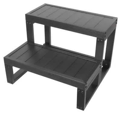 Image de Escalier universel pour piscine, avec 2 marches - 60 x 54 x 42 cm