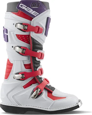 Zdjęcie produktu dla Buty motocrossowe Gaerne GX-J dla dzieci, białe/czerwone, rozmiar 41