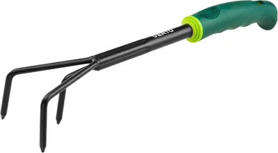 Produktbild von VERTO Grubber für Die Gartenpflege - Manuell Kultivatur mit 3 Krallen - Gartenkrallen Handpflug zum Löten und Belüften des Bodens - Breite 365 mm - Stahl