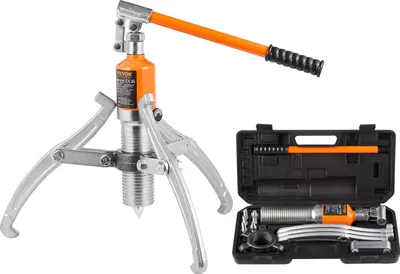 Produktbild von Hydraulic Gear Puller, 15 Ton Max Capacity Wheel Bearing Pulling Separator, 2 or 3 Jaws Puller, Vertically and Horizontally, 12" Jaw Hydraulic Puller with Case for Pulling Hubs