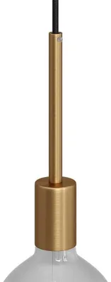 Immagine prodotto di Creative Cables Set di portalampade cilindriche E27 in metallo da 15 cm Golden Golden Taglia unica