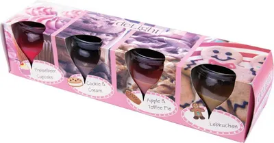 Produktbild von Duftkerze Selection 4er Pack im Glas, lange Brenndauer und angenehmer Duft ( Bakery Selection )