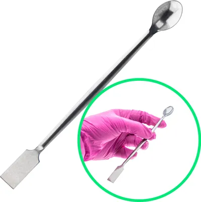 Produktbild von Metallspatel-Löffel, Länge 230 mm, gerader Spatel mit Löffel