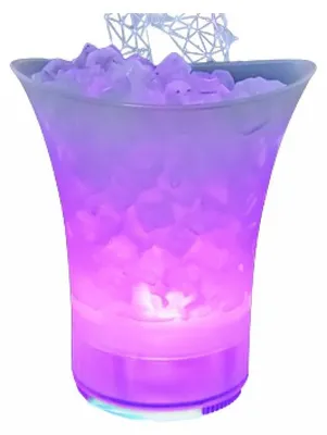 Zdjęcie produktu dla 1001Jouets: Wiadro na lód 5L z Bluetooth, głośnikiem i diodami LED