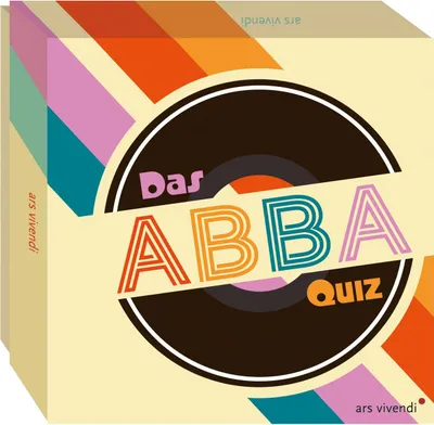 Produktbild von ABBA Quizspiel mit 66 Fragen und Antworten über die schwedische Popgruppe
